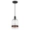 Westinghouse Pendant 60W Mini Tarrant, Black-Bronze Barnwood Band Clear Seeded Glass 6129800 - alternate 2